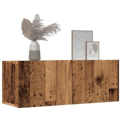 Meubles TV muraux 2 pcs vieux bois 80x30x30 cm 627432627432