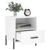Tables de chevet 2 pcs blanc 40x35x47,5 cm bois d’ingénierie 627434627434