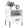 Tables de chevet 2 pcs blanc 40x35x47,5 cm bois d’ingénierie 627434627434