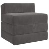 Canapé-lit pliable Gris foncé 200 x 70 x 15 cm Velours 627435627435