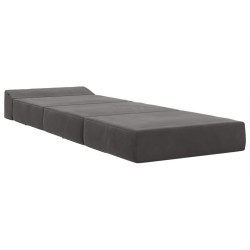 Canapé-lit pliable Gris foncé 200 x 70 x 15 cm Velours 627435627435