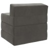 Canapé-lit pliable Gris foncé 200 x 70 x 15 cm Velours 627435627435