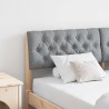 Tête de lit capitonnée Gris clair 150 cm Pin massif 627437627437