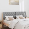 Tête de lit capitonnée Gris clair 150 cm Pin massif 627437627437