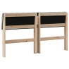 Tête de lit capitonnée Gris clair 150 cm Pin massif 627437627437