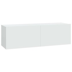 Meubles TV muraux 2 pcs blanc 100x30x30 cm bois d'ingénierie 627438627438