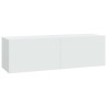 Meubles TV muraux 2 pcs blanc 100x30x30 cm bois d'ingénierie 627438627438
