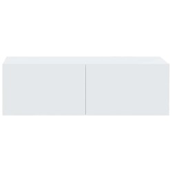 Meubles TV muraux 2 pcs blanc 100x30x30 cm bois d'ingénierie 627438627438