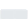 Meubles TV muraux 2 pcs blanc 100x30x30 cm bois d'ingénierie 627438627438