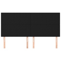 Tête de lit Noir 160x5x118/128 cm Tissu 627439627439