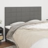 Tête de lit Gris foncé 180 x 5 x 118/128 cm Tissu 627442627442