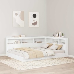 Tête de lit de rangement Blanc 160 cm Bois d'ingénierie 627443627443
