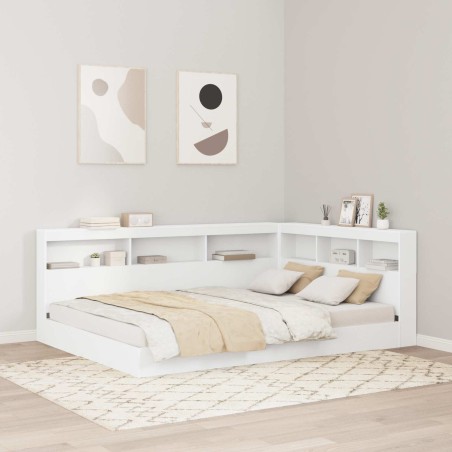 Tête de lit de rangement Blanc 160 cm Bois d'ingénierie 627443627443