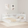 Tête de lit de rangement Blanc 160 cm Bois d'ingénierie 627443627443