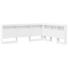 Tête de lit de rangement Blanc 160 cm Bois d'ingénierie 627443627443