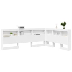 Tête de lit de rangement Blanc 160 cm Bois d'ingénierie 627443627443