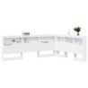Tête de lit de rangement Blanc 160 cm Bois d'ingénierie 627443627443