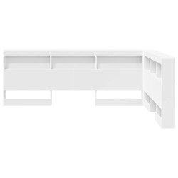 Tête de lit de rangement Blanc 160 cm Bois d'ingénierie 627443627443