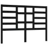 Tête de lit Noir 126x4x104 cm Bois massif de pin 627444627444