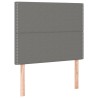 Tête de lit à LED Gris foncé 100x5x118/128 cm Tissu 627450627450