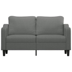 Canapé à 2 places Gris foncé 140 cm Tissu 627452627452