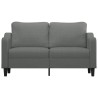 Canapé à 2 places Gris foncé 140 cm Tissu 627452627452