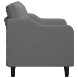 Canapé à 2 places Gris foncé 140 cm Tissu 627452627452