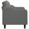Canapé à 2 places Gris foncé 140 cm Tissu 627452627452
