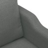 Canapé à 2 places Gris foncé 140 cm Tissu 627452627452