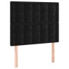 Tête de lit à LED Noir 100x5x118/128 cm Velours 627454627454