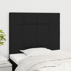 Tête de lit Noir 100x5x118/128 cm Tissu 627458627458