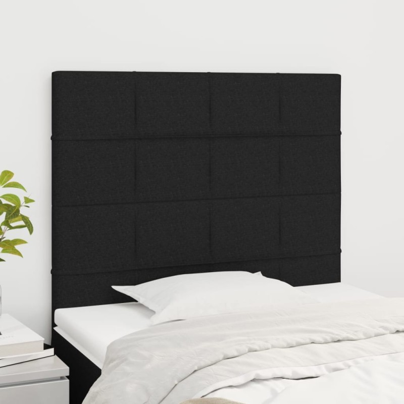 Tête de lit Noir 100x5x118/128 cm Tissu 627458627458
