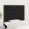 Tête de lit Noir 100x5x118/128 cm Tissu 627458627458