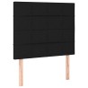 Tête de lit Noir 100x5x118/128 cm Tissu 627458627458