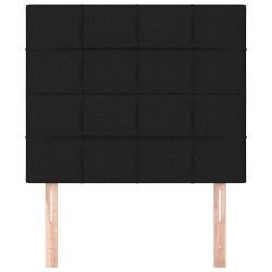 Tête de lit Noir 100x5x118/128 cm Tissu 627458627458