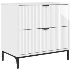 Table de chevet avec tiroir Blanc brillant 63,5 x 36 x 61 cm 627459627459