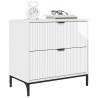 Table de chevet avec tiroir Blanc brillant 63,5 x 36 x 61 cm 627459627459