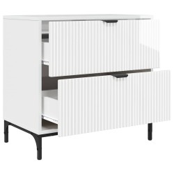 Table de chevet avec tiroir Blanc brillant 63,5 x 36 x 61 cm 627459627459