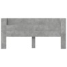 Tête de lit de rangement avec LED Gris béton Bois d'ingénierie 627462627462