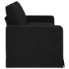 Canapé Noir 222 x 80 x 82 cm tissu 627465627465