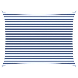 Voile d'ombre Bleu et Blanc 4 × 3 m 100 % polyester Oxford 627468627468