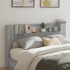 Tête de lit de rangement avec LED Sonoma gris Bois d'ingénierie 627471627471
