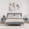 Tables de chevet murales 2 pcs sonoma gris 45x30x35 cm 627472627472
