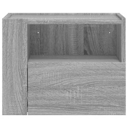 Tables de chevet murales 2 pcs sonoma gris 45x30x35 cm 627472627472