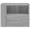 Tables de chevet murales 2 pcs sonoma gris 45x30x35 cm 627472627472