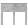 Tête de lit Gris béton Bois d'ingénierie 627475627475