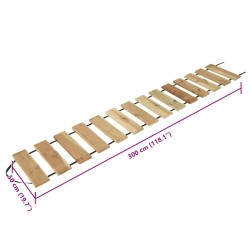 Rouleau de decking Naturel 50 x 300 cm Bois de pin imprégné 627476627476