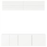 | Meubles TV muraux | Montage mural 6 pcs blanc Bois d'ingénierie 627477627477