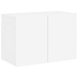 | Meubles TV muraux | Montage mural 6 pcs blanc Bois d'ingénierie 627477627477