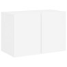| Meubles TV muraux | Montage mural 6 pcs blanc Bois d'ingénierie 627477627477